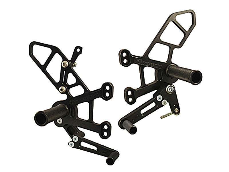WOODCRAFT Kawasaki ZX-10R (11-15) Complete Rearset Kit (GP Shift) Uses OEM Shift Rod