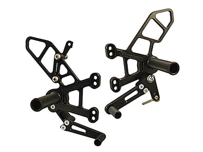 WOODCRAFT Kawasaki ZX-10R (11-15) Complete Rearset Kit (GP Shift) Uses OEM Shift Rod