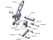 WOODCRAFT Kawasaki ZX-10R (11-15) Complete Rearset Kit (GP Shift) Uses OEM Shift Rod