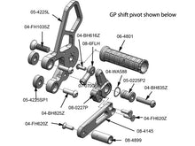 WOODCRAFT Suzuki SV650 (03-11) Complete GP Shift Rearset Kit, with Pedals, Black