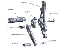 Woodcraft Suzuki GSX-R600 / GSX-R750 (06-10) Black - Complete Rearset Kit with Shift and Brake Pedals