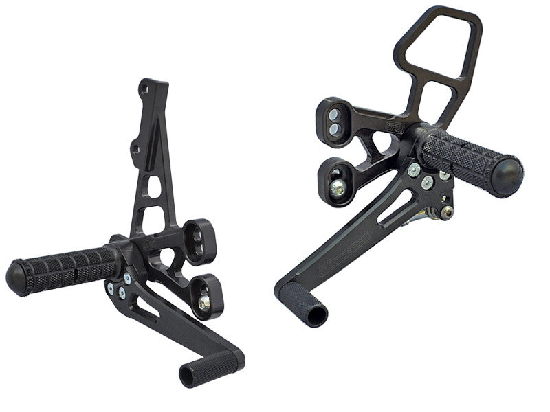 WOODCRAFT Suzuki GSXR1000 '07-08 - Complete Rearset Kit with Shift and Brake Pedals
