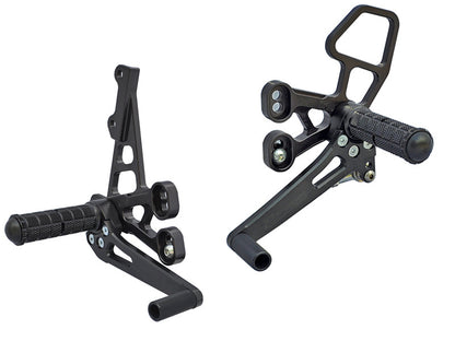 WOODCRAFT Suzuki GSXR1000 '07-08 - Complete Rearset Kit with Shift and Brake Pedals