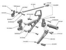 WOODCRAFT Honda CBR600RR (07+) Rearsets with Shifter  Black
