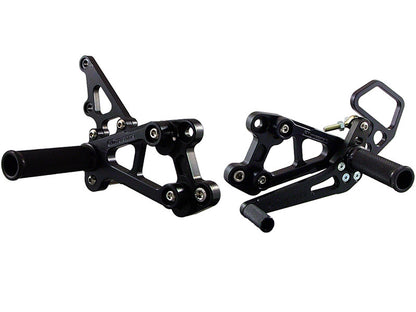 WOODCRAFT Honda CBR600RR (07+) Rearsets with Shifter  Black