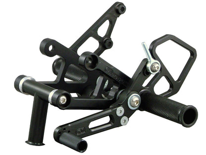 WOODCRAFT Honda CBR1000RR (08-16) Rearsets Black with Shift Pedal