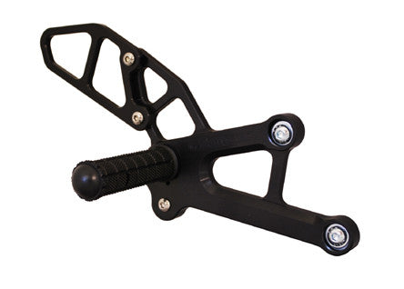 WOODCRAFT Honda CBR250R Adjustable Standard Rearset Kit - Standard Shift Only