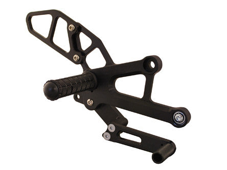 WOODCRAFT Honda CBR250 Complete Adjustable Rearset Kit - Standard Shift