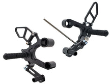 WOODCRAFT Yamaha FZ-09 (MT-09), FJ-09 Tracer, and XSR900 Complete Standard or GP Shift  Adjustable Rear Set Kit with Pedals  Black