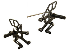 WOODCRAFT Triumph Daytona 675 (13-18) Complete Rearset Kit  Tandard Shift with Shift and Brake Pedals  Black for use without a Quickshifter