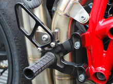 WOODCRAFT Ducati 1198SP (2011) 848 Evo (11-13) Rearset Kit  Black  w/ GP Shift Pedal (Factory Quick Shifter)