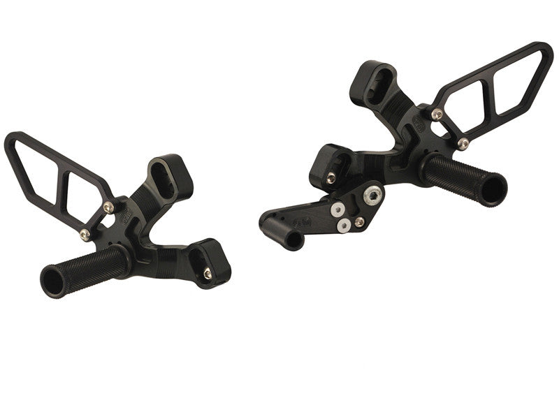 WOODCRAFT Ducati 848 /1098 / 1198 / 848 EVO Rearsets with Shifter