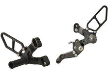 WOODCRAFT Ducati 1198SP (2011) 848 Evo (11-13) Rearset Kit  Black  w/ GP Shift Pedal (Factory Quick Shifter)
