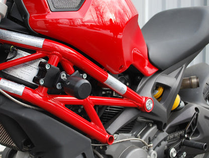 WOODCRAFT Ducati Monster 696 / 796/ 1100 Frame Slider kit (pucks sold seperately)