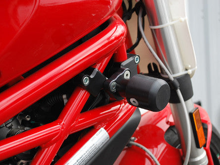 WOODCRAFT Ducati Monster 696 / 796/ 1100 Frame Slider kit (pucks sold seperately)