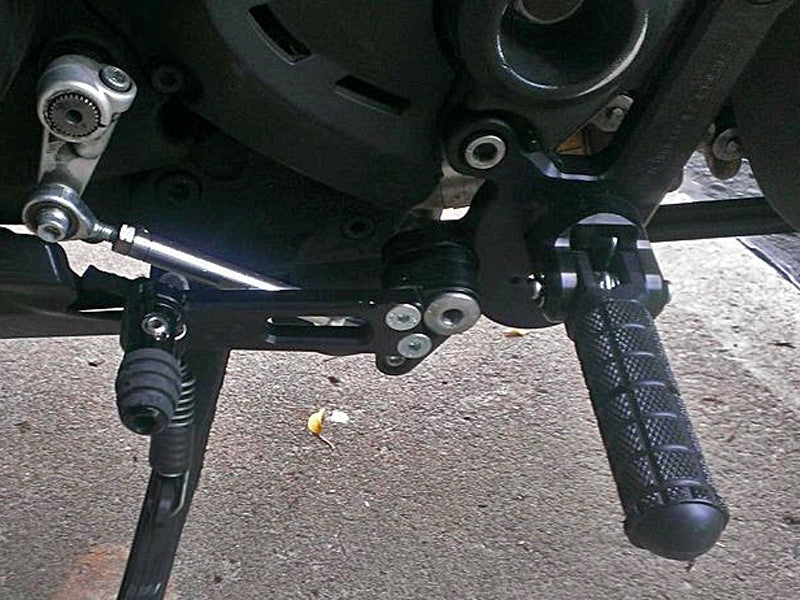 WOODCRAFT Ducati 1198 Diavel Standard Shift Adjustable Complete Rearset Kit