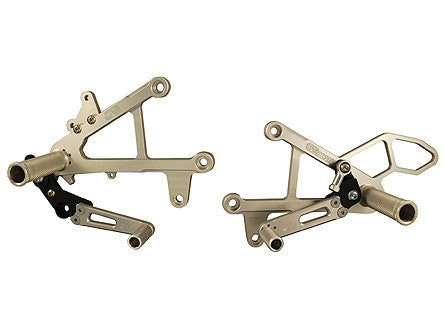 WOODCRAFT Aprilia RS125 Full GP Rearsets  Silver
