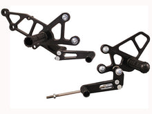 WOODCRAFT Kawasaki Ninja 250R (EX250) (08-12) Black Eccentric Complete Rearset w/shift and Brake Pedals