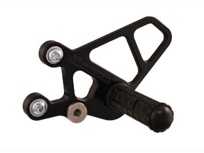 WOODCRAFT Kawasaki Ninja 250R (EX250) (08-12) / Ninja 300 (13-15) Rearset Kit Black Eccentric Adjustable Rearset
