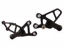 WOODCRAFT Kawasaki Ninja 250R (EX250) (08-12) / Ninja 300 (13-15) Rearset Kit Black Eccentric Adjustable Rearset