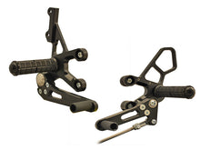 Woodcraft Suzuki SV650 (03-11) Complete GP Rearset Kit with Pedals Black