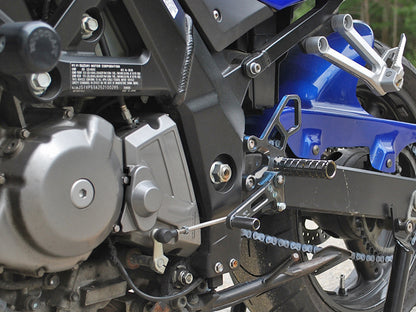 WOODCRAFT Suzuki SV650 (03-11) Black Complete Rearsets, Standard Shift, with Pedals