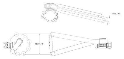 SpeedyMoto Omni Bars Replacement Angled Bars