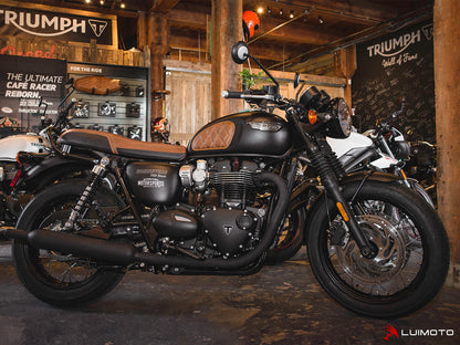 LUIMOTO TANK LEAF DIAMOND Tank Pads for the Triumph Bonneviille T120 /T100, Scrambler 1200, Thruxton 1200 /R (2016+), and Speed Twin (2019+)