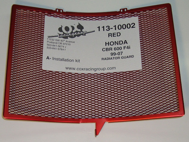 Cox Racing Radiator Guards for the Honda CBR 600 F4/F4i (99-07)