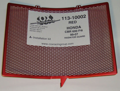Cox Racing Radiator Guards for the Honda CBR 600 F4/F4i (99-07)