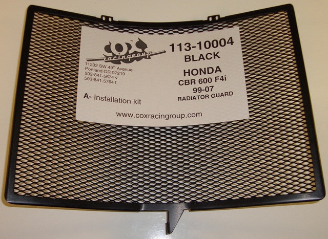 Cox Racing Radiator Guards for the Honda CBR 600 F4/F4i (99-07)