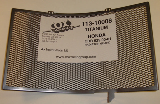 Cox Racing Radiator Guards for the Honda CBR 929RR (00-01)