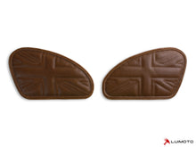 LUIMOTO TANK LEAF UNION JACK Tank Pads for the Triumph Bonneviille T120 /T100, Scrambler 1200, Thruxton 1200 /R (2016+), and Speed Twin (2019+)