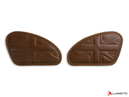 LUIMOTO TANK LEAF UNION JACK Tank Pads for the Triumph Bonneviille T120 /T100, Scrambler 1200, Thruxton 1200 /R (2016+), and Speed Twin (2019+)