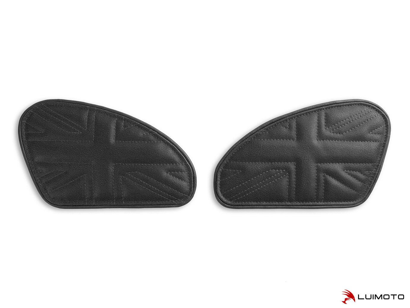 LUIMOTO TANK LEAF UNION JACK Tank Pads for the Triumph Bonneviille T120 /T100, Scrambler 1200, Thruxton 1200 /R (2016+), and Speed Twin (2019+)
