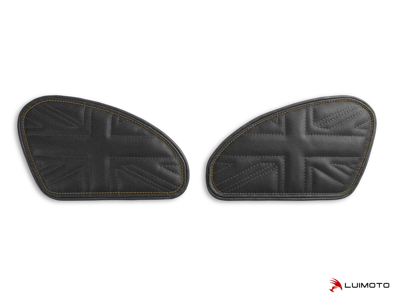 LUIMOTO TANK LEAF UNION JACK Tank Pads for the Triumph Bonneviille T120 /T100, Scrambler 1200, Thruxton 1200 /R (2016+), and Speed Twin (2019+)