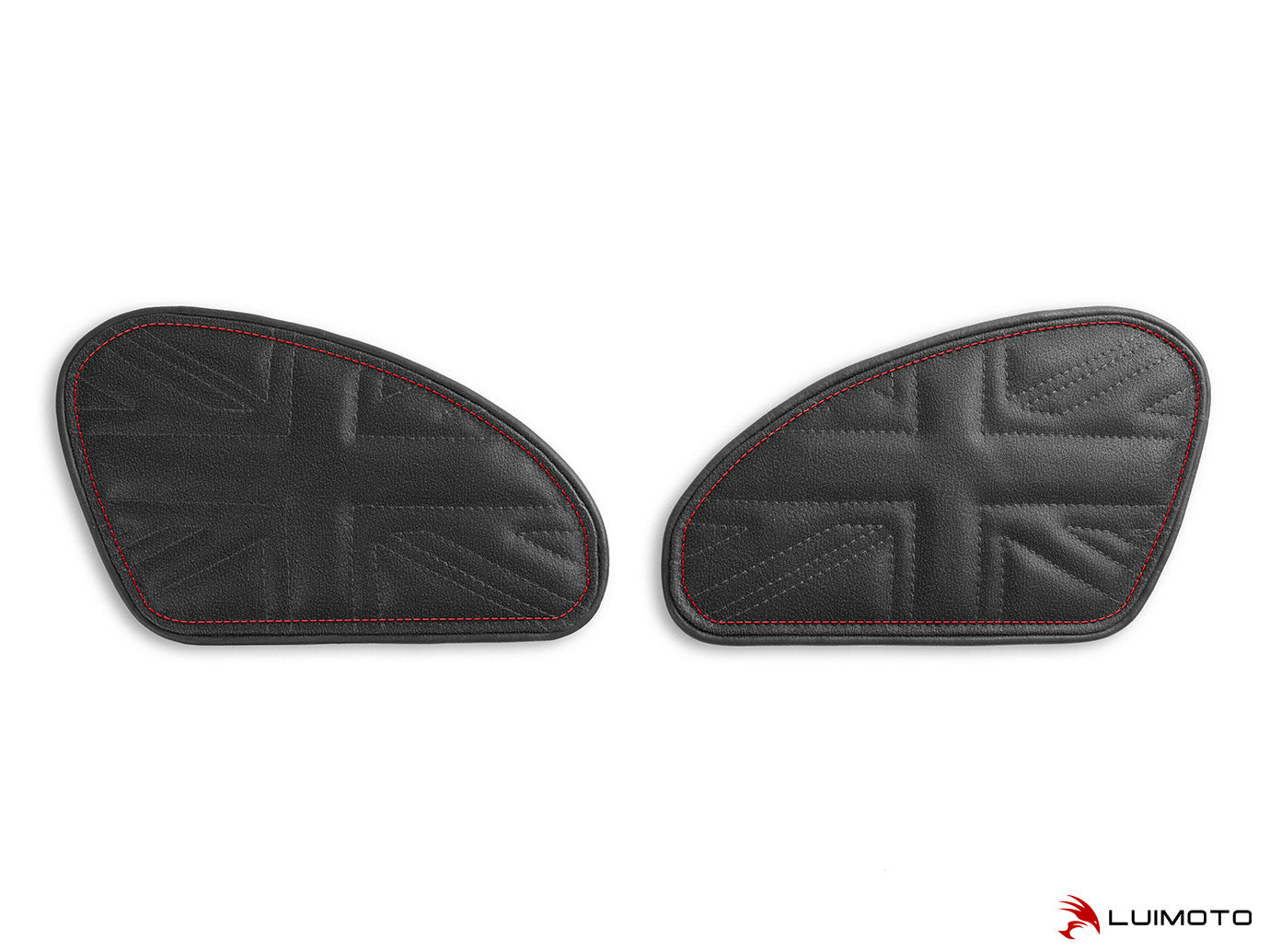 LUIMOTO TANK LEAF UNION JACK Tank Pads for the Triumph Bonneviille T120 /T100, Scrambler 1200, Thruxton 1200 /R (2016+), and Speed Twin (2019+)