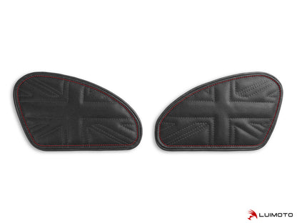 LUIMOTO TANK LEAF UNION JACK Tank Pads for the Triumph Bonneviille T120 /T100, Scrambler 1200, Thruxton 1200 /R (2016+), and Speed Twin (2019+)