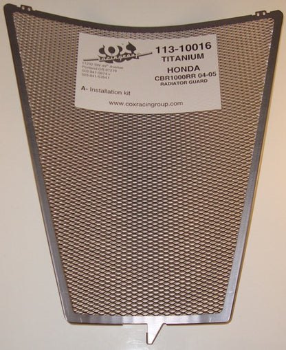 Cox Racing Radiator Guards for the Honda CBR 1000RR (04-05)