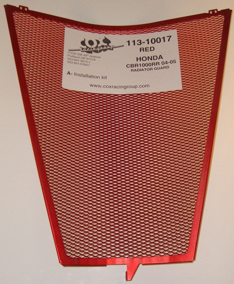 Cox Racing Radiator Guards for the Honda CBR 1000RR (04-05)