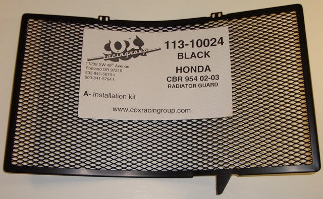 Cox Racing Radiator Guards for the Honda CBR 954RR (02-04)
