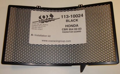 Cox Racing Radiator Guards for the Honda CBR 954RR (02-04)