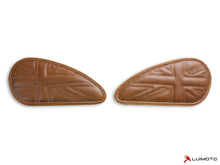LUIMOTO TANK LEAF UNION JACK Tank Pads for the Triumph Bonneville, Thruxton, and Scrambler