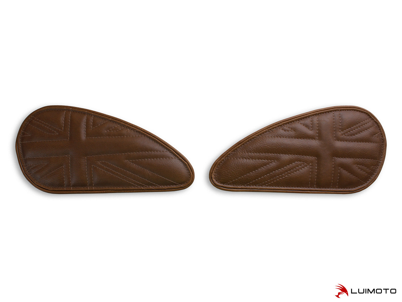 LUIMOTO TANK LEAF UNION JACK Tank Pads for the Triumph Bonneville, Thruxton, and Scrambler