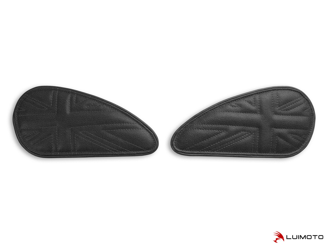 LUIMOTO TANK LEAF UNION JACK Tank Pads for the Triumph Bonneville, Thruxton, and Scrambler