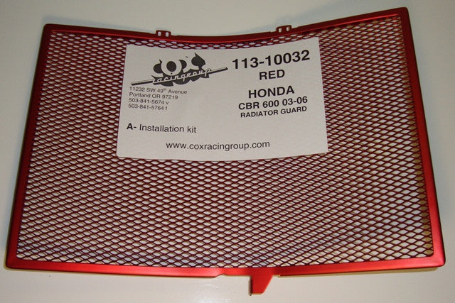 Cox Racing Radiator Guards for the Honda CBR600RR (03-06)