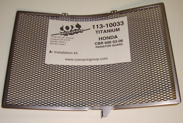 Cox Racing Radiator Guards for the Honda CBR600RR (03-06)