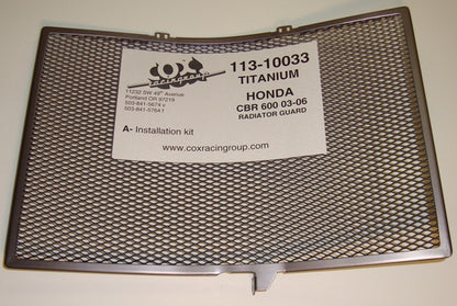 Cox Racing Radiator Guards for the Honda CBR600RR (03-06)