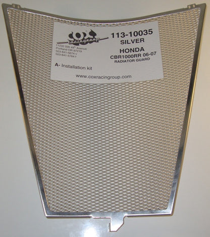 Cox Racing Radiator Guards for the Honda CBR 1000RR (06-07)