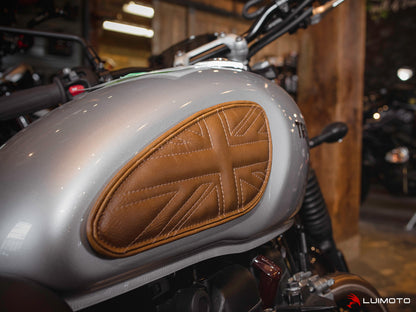 LUIMOTO TANK LEAF UNION JACK Tank Pads for the Triumph Street Cup, Street Scrambler, and Street Twin
